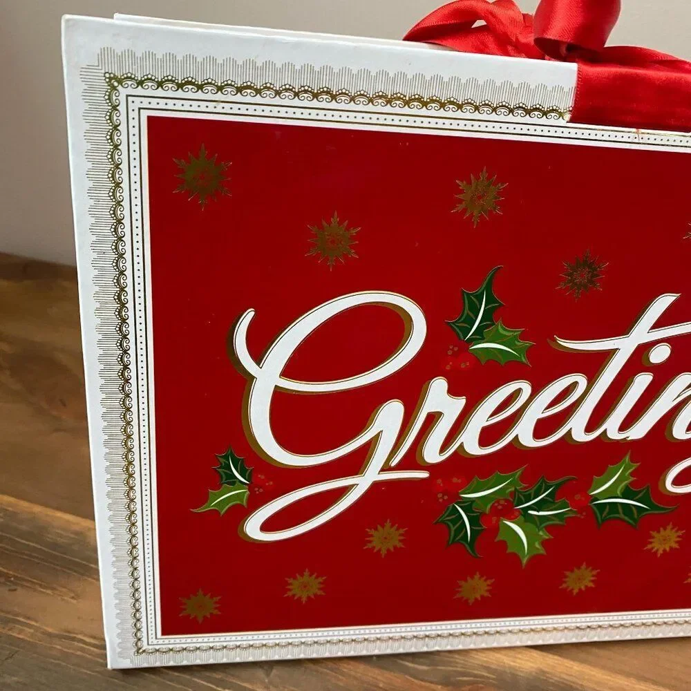Anna Griffin Christmas Greetings Holiday Accordian File